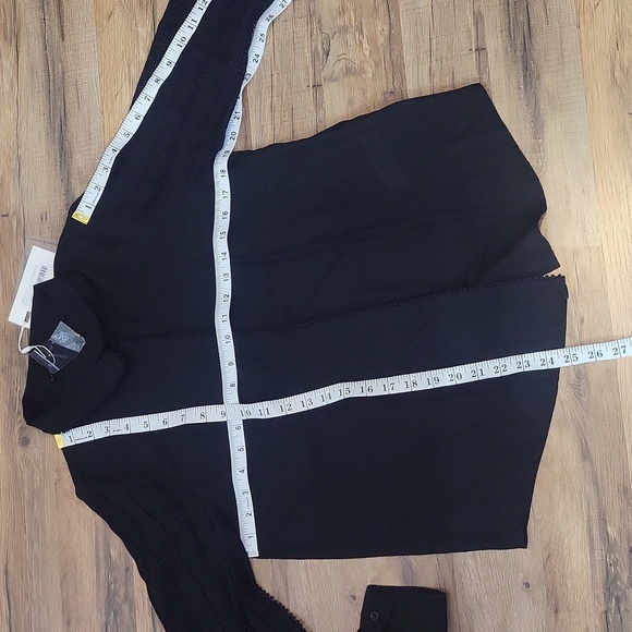 ENDLESS ROSE Black Semi-sheer ER-Pintuck Embroidered Retro Long Sleeve Blouse - Picture 14 of 14